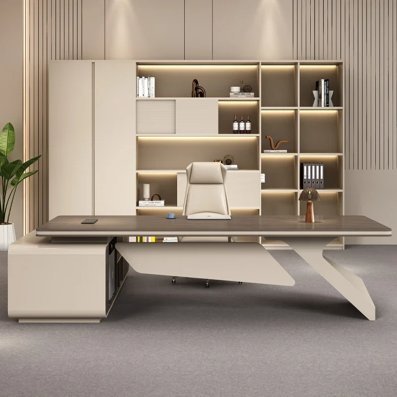 Home Office L Shaped Desk - โต๊ะทำงานสำนักงานพร้อมที่เก็บของ โต๊ะคอมพิวเตอร์ราคาประหยัด พร้อมลิ้นชักเก็บของและกล่องจัดระเบียบ
