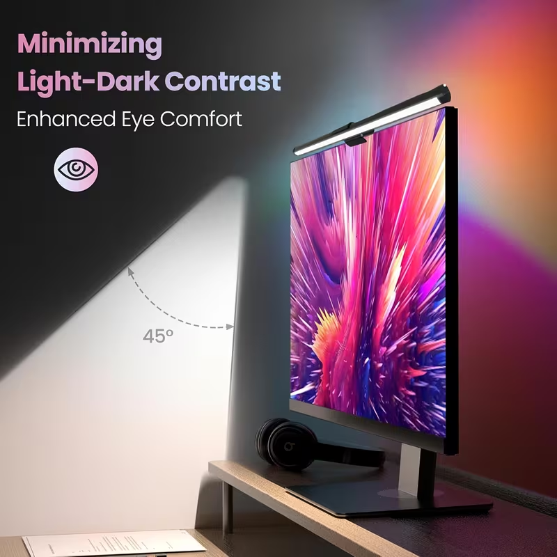 Home Office Lamp - ไฟมอนิเตอร์แบบแท่ง LED สำหรับแขวนหน้าจอคอมพิวเตอร์ ไฟ RGB สร้างบรรยากาศ
