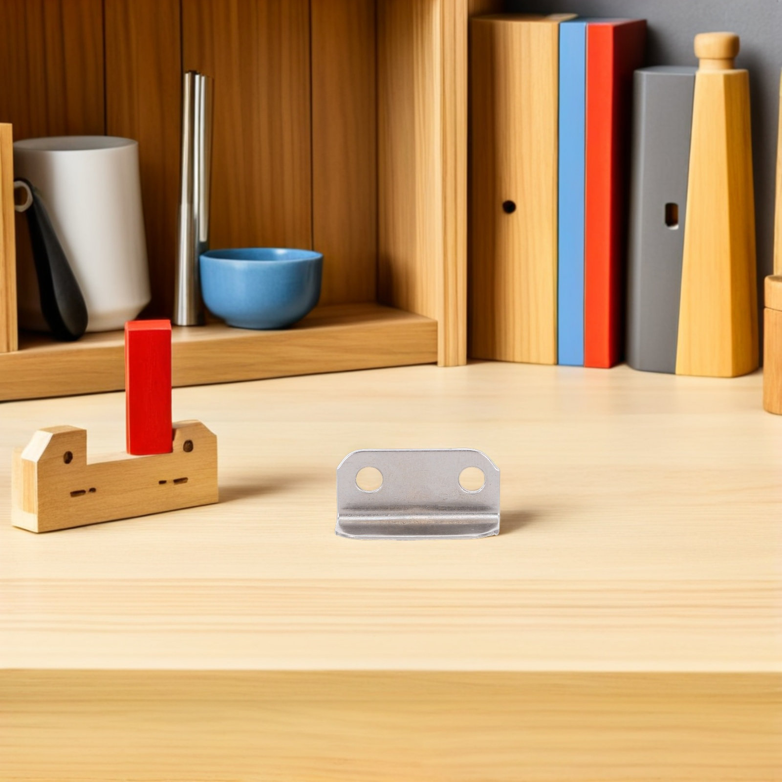 Home Office L Shaped Desk - แผ่นล็อคตู้แบบมุมฉาก 100 ชิ้น ทำจากเหล็กรีดเย็น รูปทรงตัว L