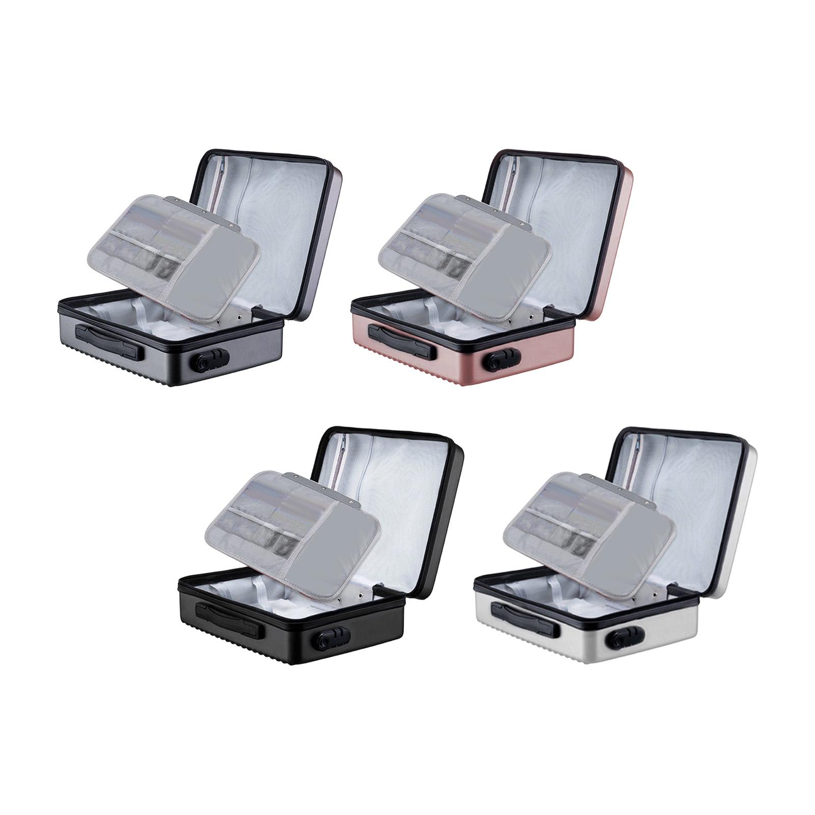 Home Office Travel Document - กล่องเอกสารกันไฟแบบกระเป๋าเอกสาร มีช่องใส่ของพร้อมกุญแจล็อค กันน้ำ ปลอดภัย สำหรับการเดินทาง บ้าน