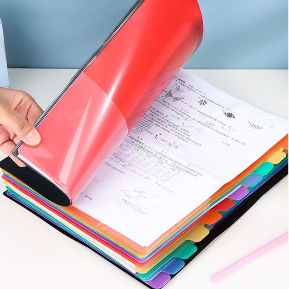 Home Office Travel Document - แฟ้มเอกสารพลาสติกแบบหลายชั้น ขนาด A4 สำหรับจัดเก็บเอกสาร ใบเสร็จ สำหรับใช้ในบ้าน