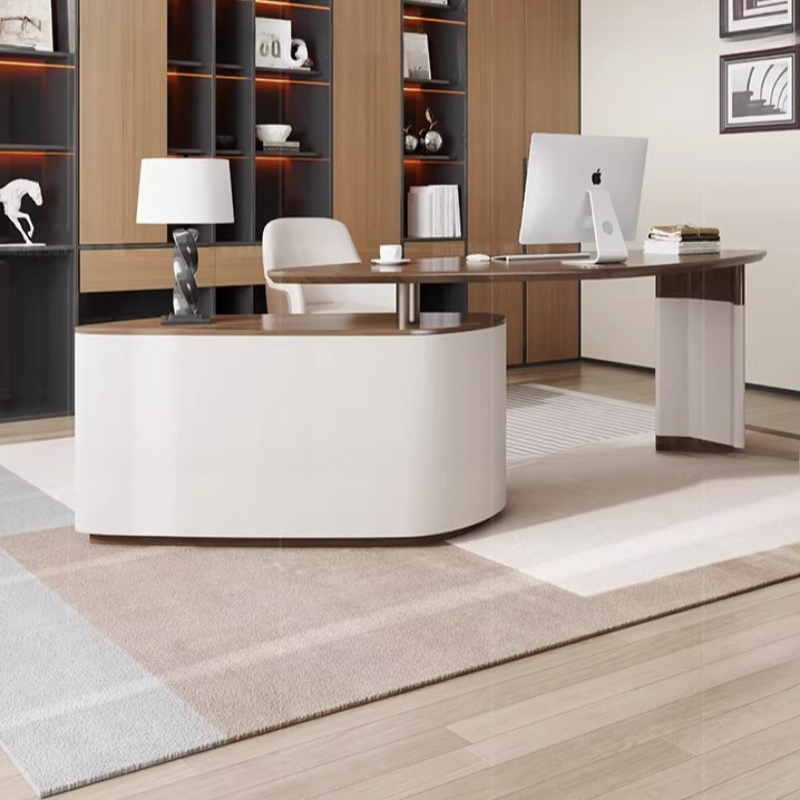Home Office L Shaped Desk - ชั้นวางของสำนักงานผู้บริหารแบบปรับได้ โต๊ะทำงานรูปตัว L โต๊ะแสดงสินค้า โต๊ะประชุม โต๊ะรับรองแขก