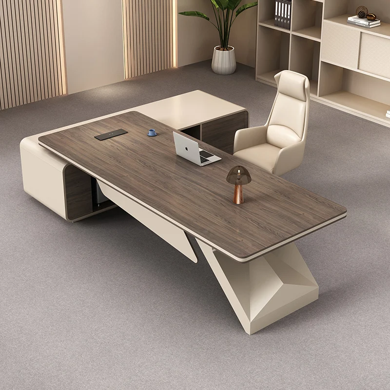 โต๊ะทำงานสำนักงานพร้อมที่เก็บข - Home Office L Shaped Desk บทวิจารณ์และราคา