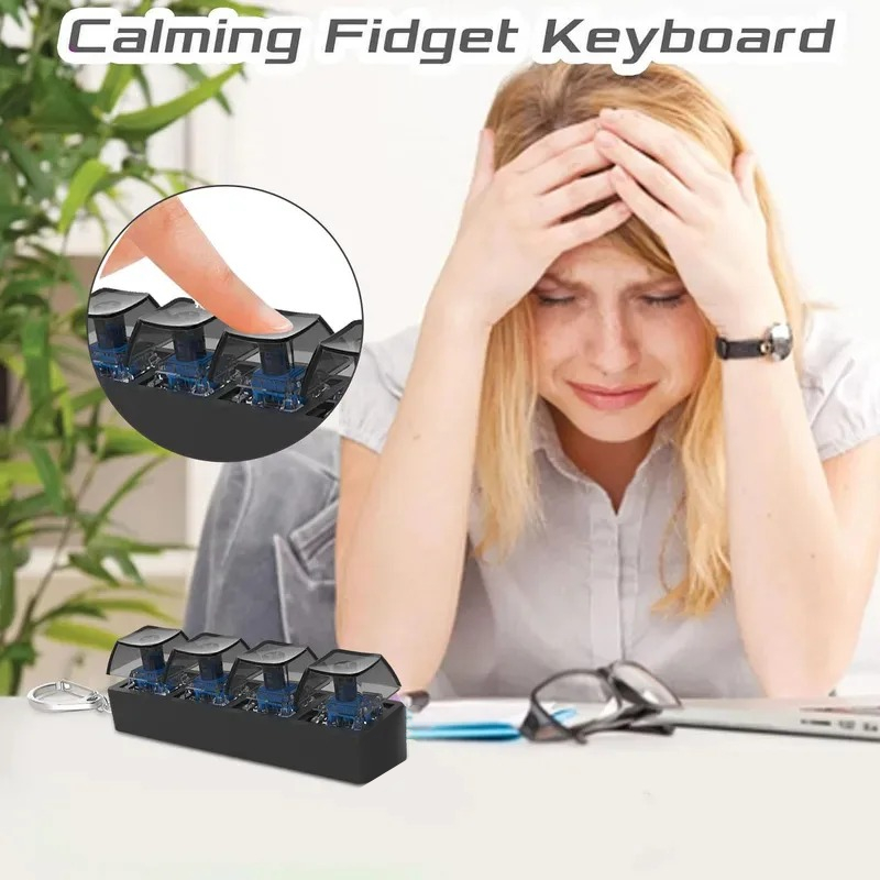 ปุ่มกดนิ้ว 4 ปุ่ม ของเล่นคลายเ - Home Office Keyboard บทวิจารณ์และราคา
