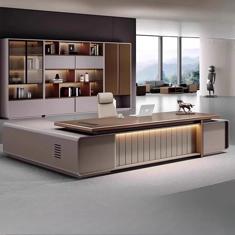 โต๊ะทำงานตั้งพื้นรูปตัว L หรูห - Home Office L Shaped Desk บทวิจารณ์และราคา