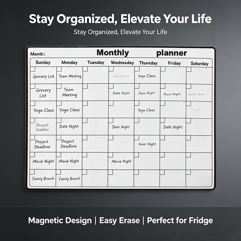 ปฏิทินแม่เหล็กติดตู้เย็น กระดา - Magnetic Calendar Board บทวิจารณ์และราคา