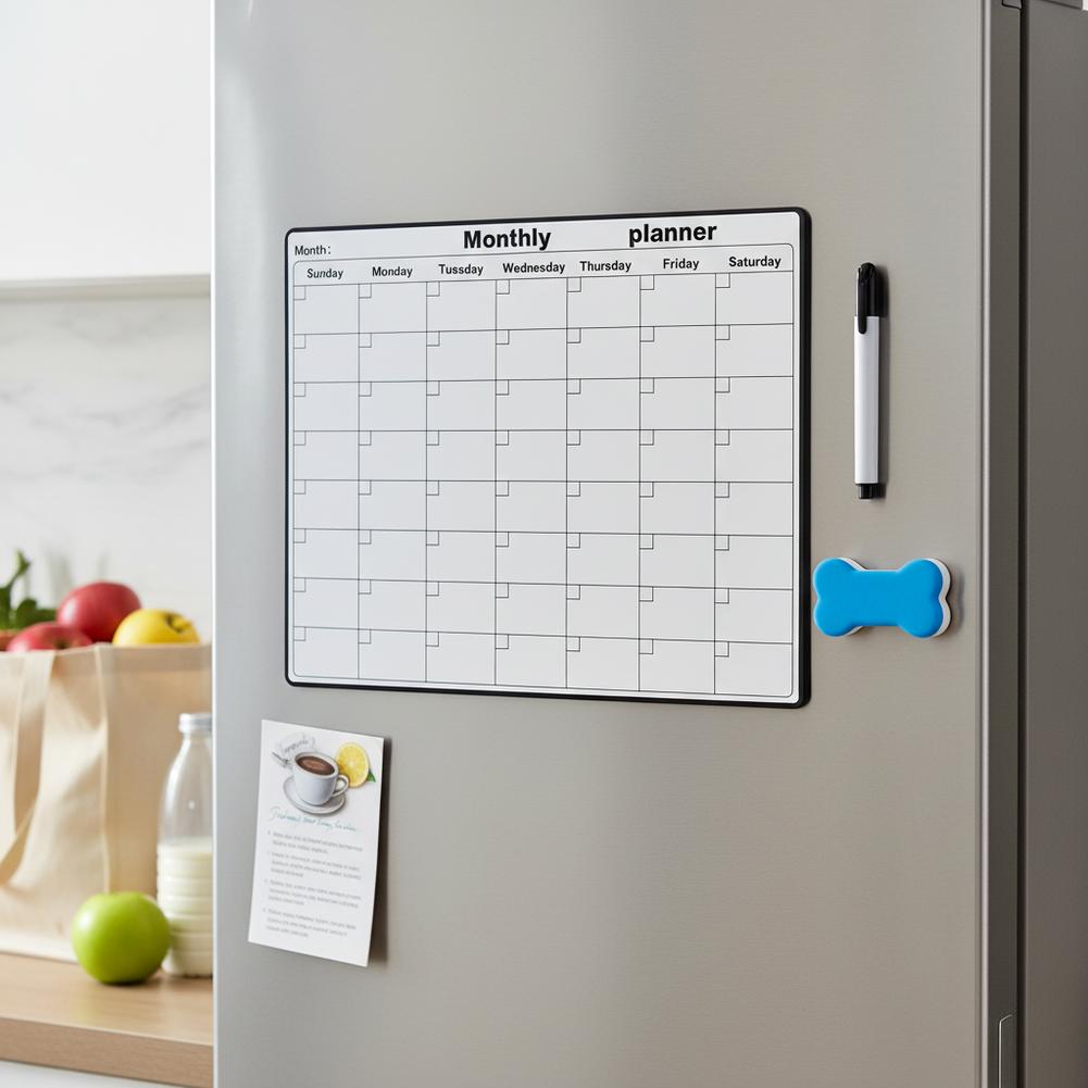 ปฏิทินแม่เหล็กติดตู้เย็น กระดา - Magnetic Calendar Board บทวิจารณ์และราคา
