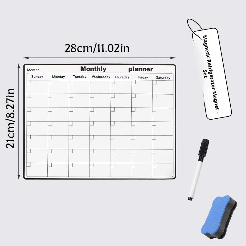 ปฏิทินแม่เหล็กติดตู้เย็น กระดา - Magnetic Calendar Board บทวิจารณ์และราคา