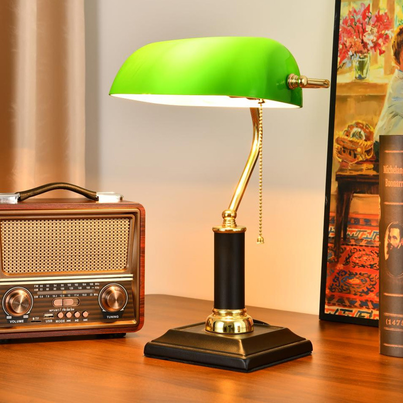 โคมไฟตั้งโต๊ะทองเหลืองสไตล์วิน - Home Office Lamp บทวิจารณ์และราคา