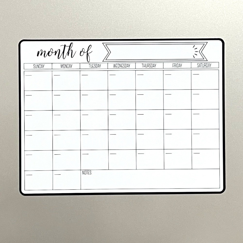 ปฏิทินแม่เหล็กแบบแห้งลบได้ ใหม - Magnetic Calendar Board บทวิจารณ์และราคา