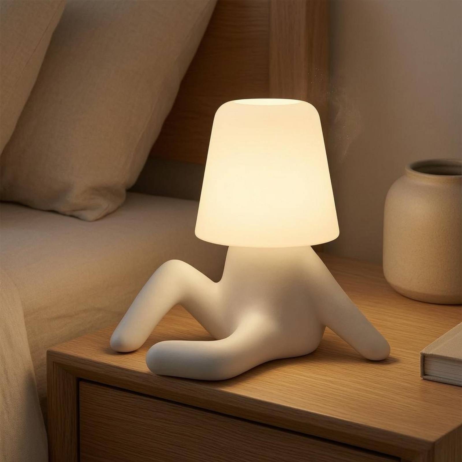 โคมไฟรูปคนนั่ง ทำจากเรซิ่น ABS - Home Office Lamp บทวิจารณ์และราคา