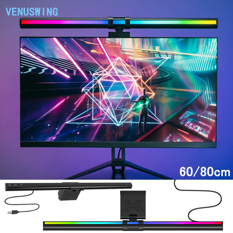 ไฟ RGB 60/80 ซม. ไฟสร้างบรรยาก - Home Office Lamp บทวิจารณ์และราคา