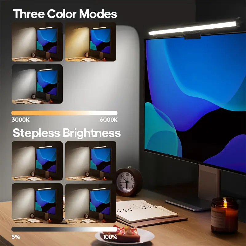 แถบไฟ RGB สำหรับจอคอมพิวเตอร์  - Home Office Lamp บทวิจารณ์และราคา