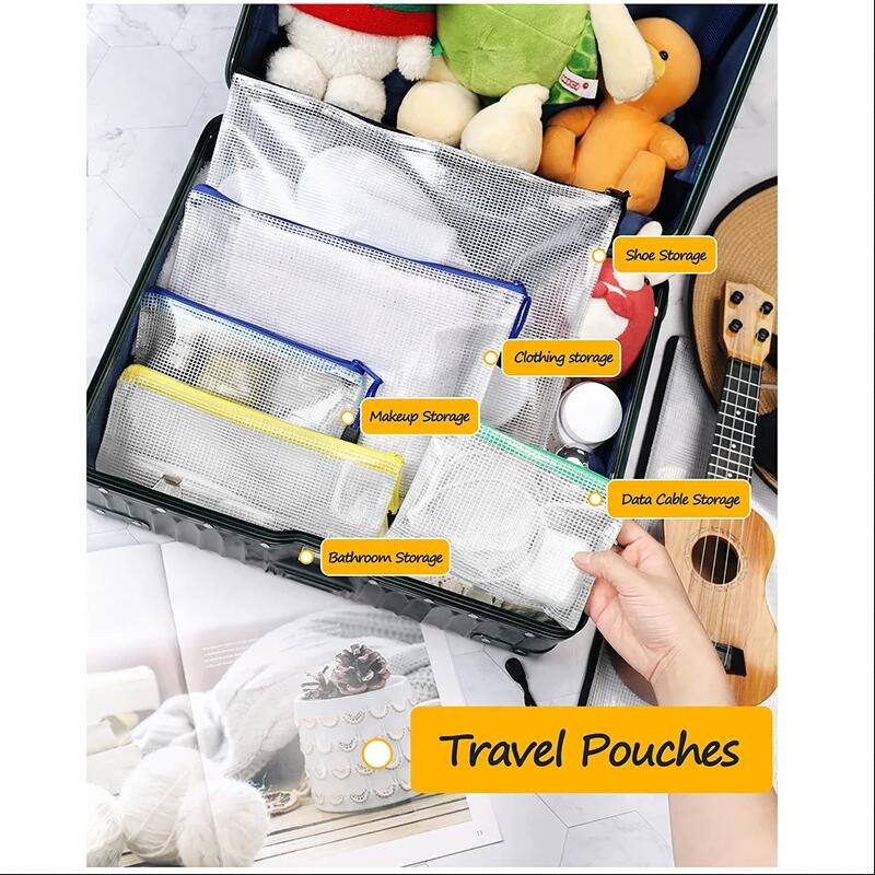 27 ชิ้นตาข่ายซิปกระเป๋าตาข่ายซ - Home Office Travel Document บทวิจารณ์และราคา