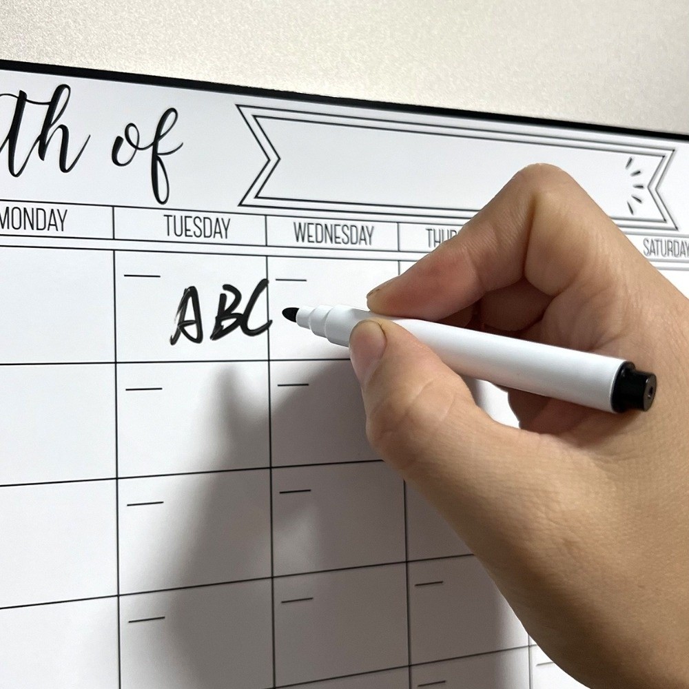 ปฏิทินแม่เหล็กแบบแห้งลบได้ ใหม - Magnetic Calendar Board บทวิจารณ์และราคา