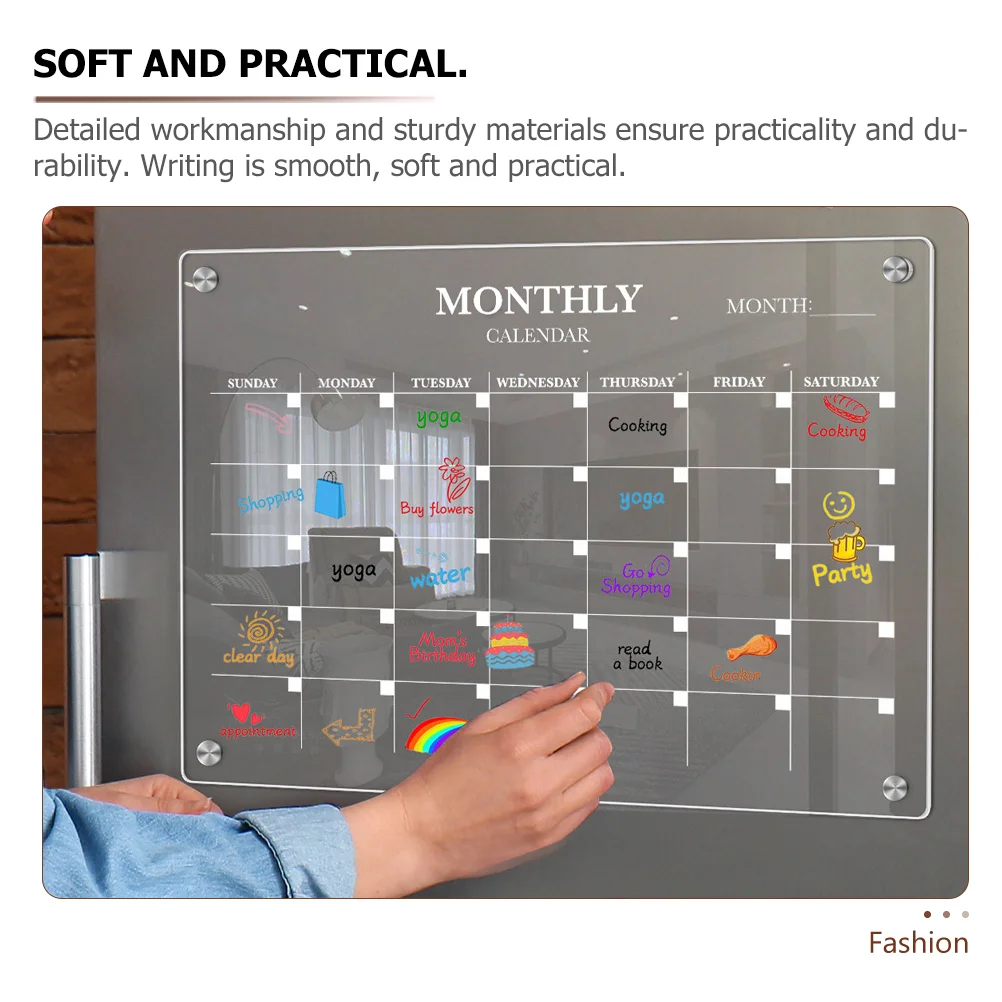 แม่เหล็กตู้เย็น BOARD อะคริลิค - Magnetic Calendar Board บทวิจารณ์และราคา
