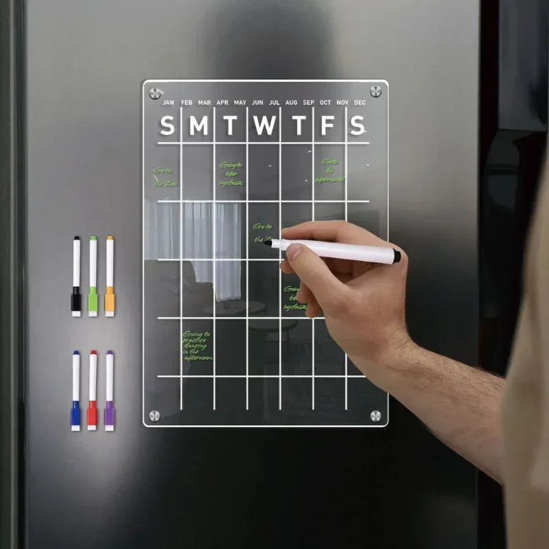 แม่เหล็กตู้เย็นสติกเกอร์อะคริล - Magnetic Calendar Board บทวิจารณ์และราคา