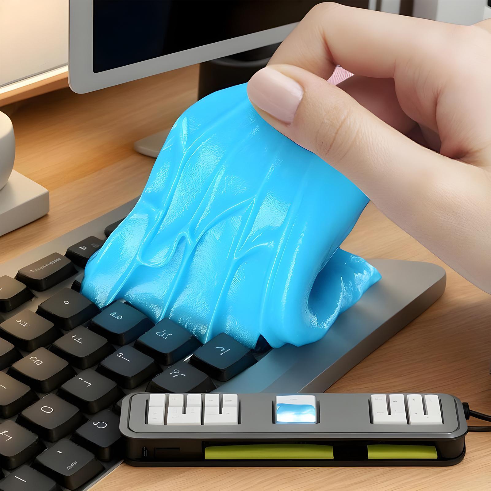 แผ่นทำความสะอาดรถยนต์ ผงกาวทำค - Home Office Keyboard บทวิจารณ์และราคา