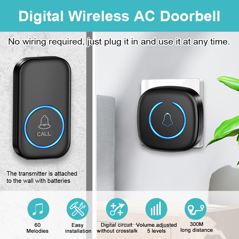 EZHEN สมาร์ทไร้สาย Doorbell ยิ - Home Office Call Center บทวิจารณ์และราคา