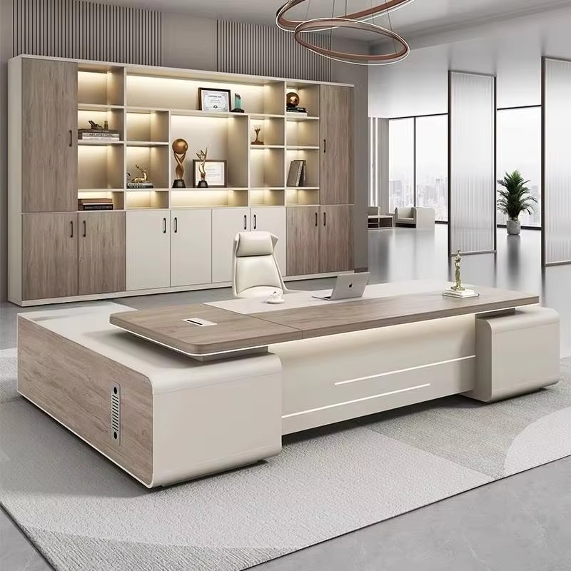 โต๊ะทำงานสำนักงานหรูหรา โต๊ะทำ - Home Office L Shaped Desk บทวิจารณ์และราคา