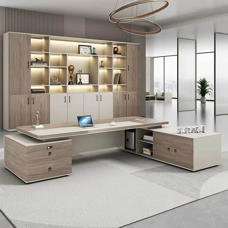 โต๊ะทำงานสำนักงานหรูหรา โต๊ะทำ - Home Office L Shaped Desk บทวิจารณ์และราคา