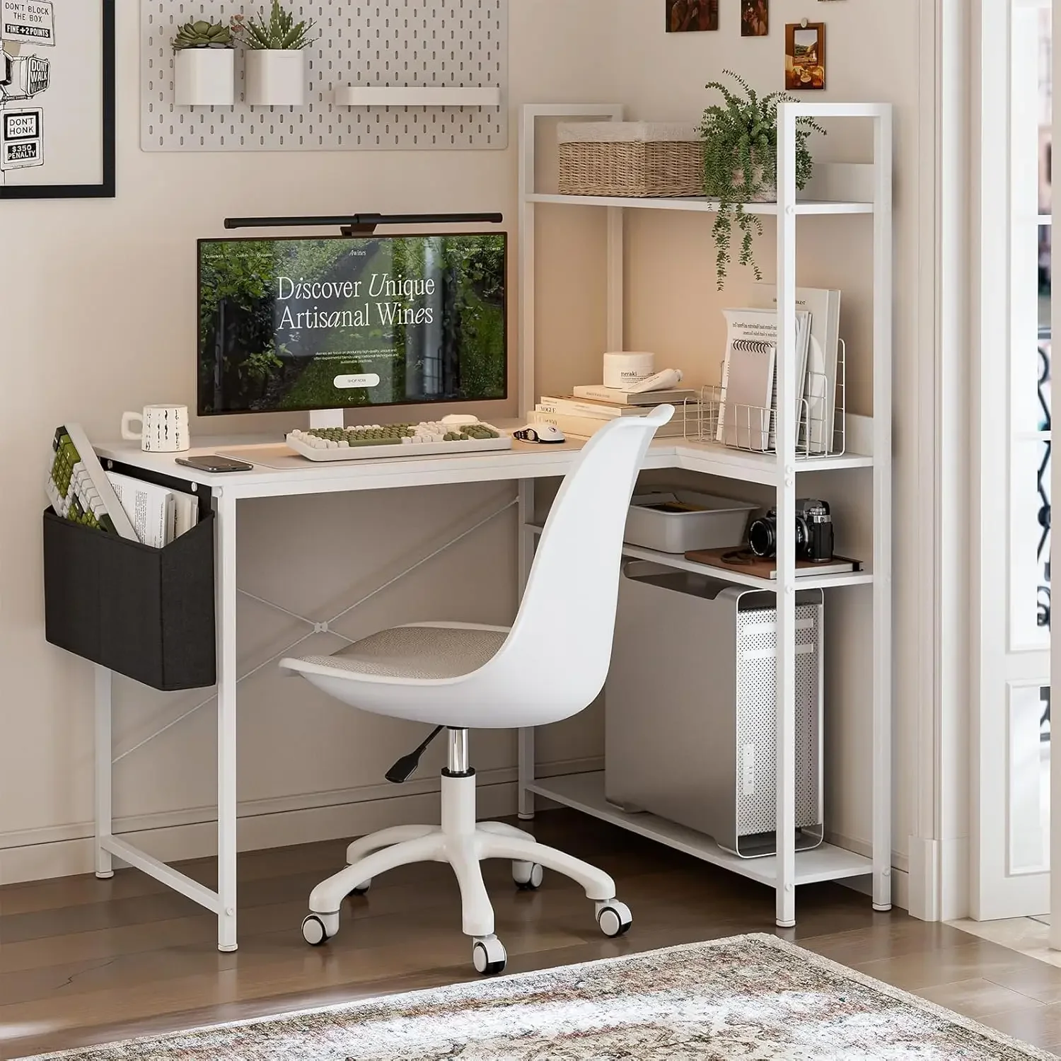 โต๊ะคอมพิวเตอร์รูปตัว L ขนาด 4 - Home Office L Shaped Desk บทวิจารณ์และราคา