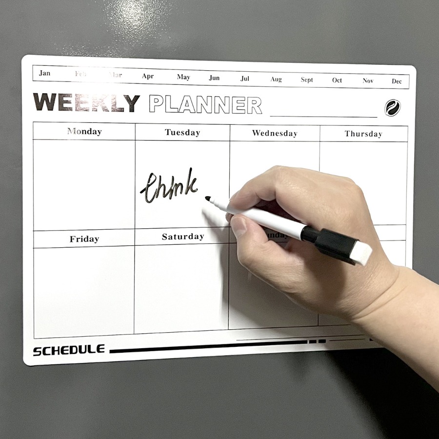 Erasable Week Plan ตารางปฏิทิน - Magnetic Calendar Board บทวิจารณ์และราคา