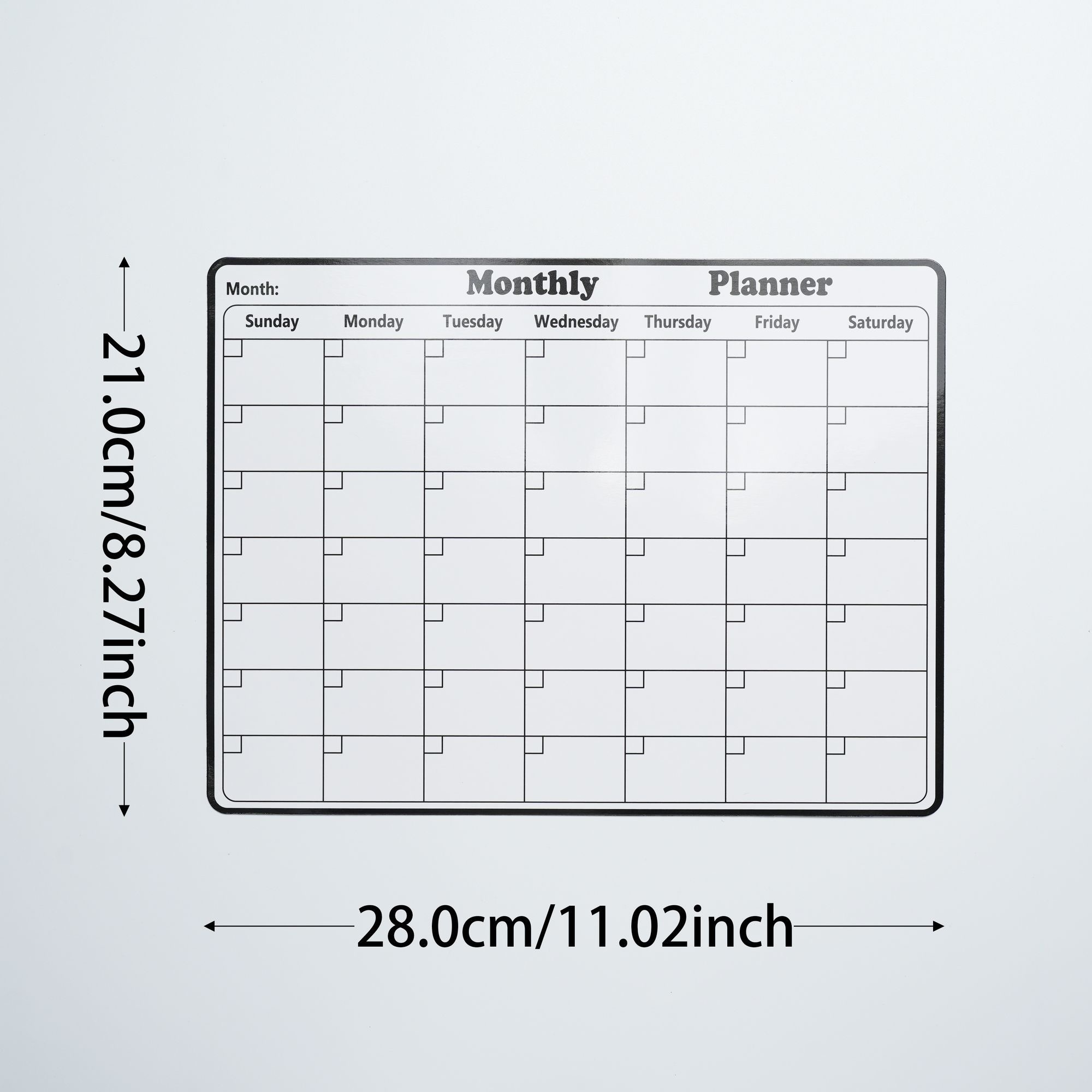 5 ชิ้น/เซ็ตไฟฟ้าสถิต Wall Plan - Magnetic Calendar Board บทวิจารณ์และราคา