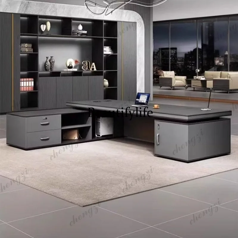 K178 โต๊ะทำงานสไตล์โมเดิร์น โต - Home Office L Shaped Desk บทวิจารณ์และราคา