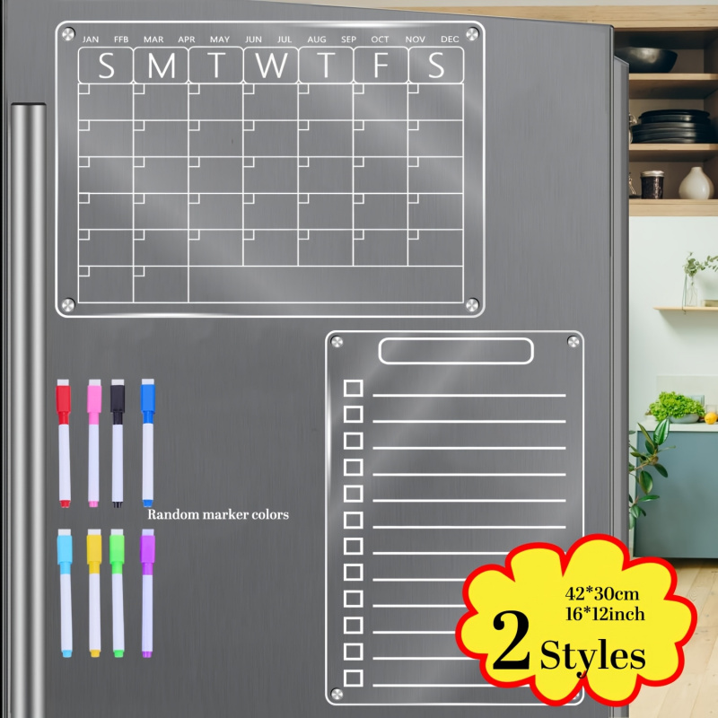 ปฏิทินอะคริลิกแม่เหล็กสำหรับติ - Magnetic Calendar Board บทวิจารณ์และราคา